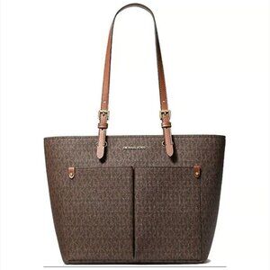 Michael Kors Jet Sest Travel Medium Double Pocket Tote Non-Leather, MSRP $498